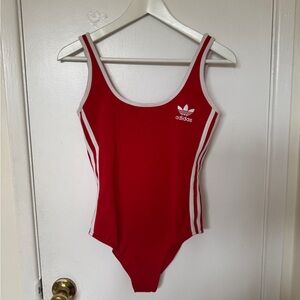 Adidas Red One-Piece in size Medium.